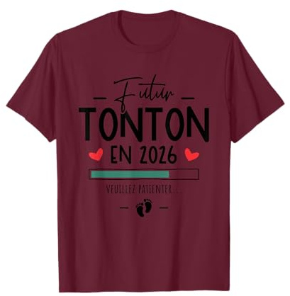Tu Vas Être Futur Tonton 2026 Annonce Grossesse Tonton T-Shirt