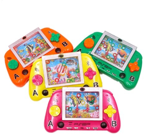 Générique Spiele RONNEMENTS DER EINSTELLUNG – Konsole Games Wasserring | Klassische Taschenwasserspiele | Nostalgisches Wasserring-Spielzeug | Retro Kindheit Spielmaschine | Wasserring Spielzeug für