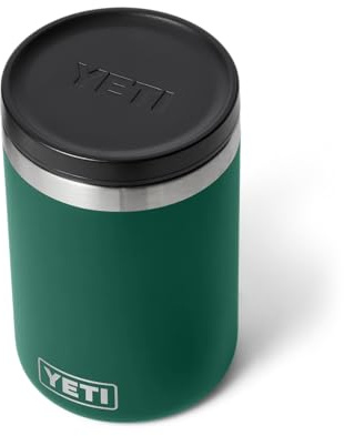 YETI Rambler Food Jar, Vacuum Insulated Stainless Steel Container with Leakproof MagVent Lid, Black Forest Green, 16 oz (473 ml)