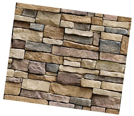 HOMSFOU Carta Da Parati in Mattoni Adesivi Murali Decalcomanie Da Parete in Pietra