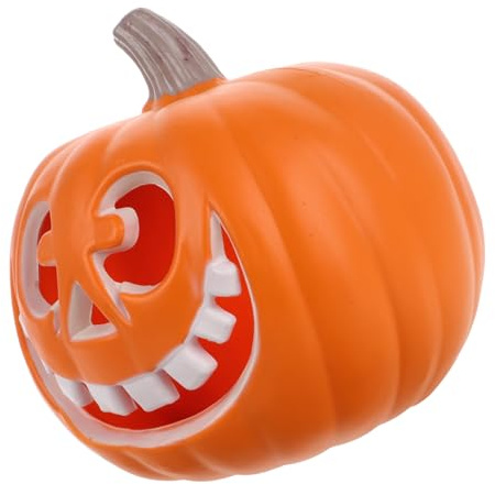 STOBAZA Accesorios para Calabazas de Halloween Calabaza Iluminada de Plástico Decoración para Exteriores