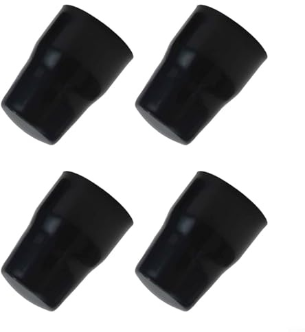 GLFLOW Radiator Valve Cap Push-Fit Replacement Plastic Cover Black Easy Grip for Heating Systems Safety Family Use(4pc)