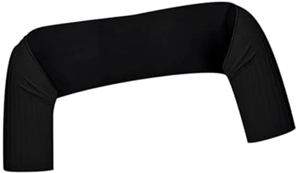 predolo Manicotto da Ciclismo ad Asciugatura Rapida, Confortevole, Unisex, Protezione per Il Braccio, Manicotto da Bici Traspirante, Nero XS
