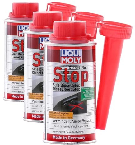 Liqui Moly Diesel Ruß-Stop | 150 ml | Dieseladditiv | Art.-Nr.: 5180, farblos (Packung mit 3)
