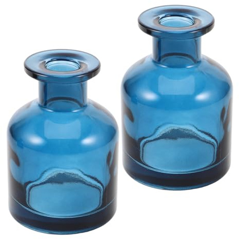 Healeved 2 Stück Öldiffusor aus Glas 142 Ml Fassungsvermögen Wiederbefüllbare und Hitzebeständige Diffusorflaschen für Schilfrohr Geeignet für Wohnzimmer und Schlafzimmer