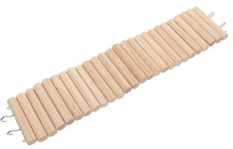 KTUXZCI Hamster Wooden Ladder Climbing Bridge Offers Exciting Elevated Space Mice Gerbils To And Activity Levels Rat Long Bendy Bridge Wooden Ladder Rodent