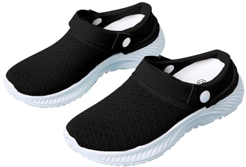 Zuecos de punta cerrada para mujer, cómodos, ortopédicos, antideslizantes, informales, para verano, caminar, playa, viajes, uso diario, zapatos de trabajo