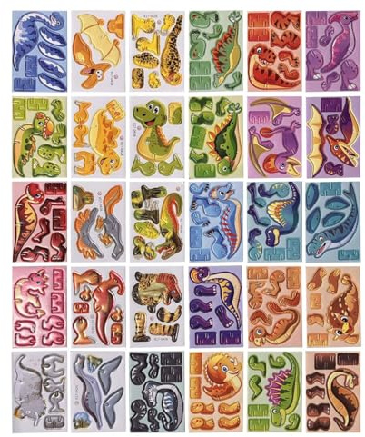 Puzzle tridimensional | Juego de aprendizaje artesanal de 30 piezas | Rompecabezas educativos impresos Encastro para niños | Adecuado para niños y niñas, aula, regalos para fiestas en clase y escuela