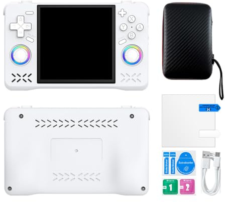 Retro Spielkonsole 128G Handspielkonsole mit über 20 Mehreren Emulatoren | Vorinstalliert auf über 22.000 Spielautomaten, Wi-Fi-Modul, Auflösung: 720x720, 10,16 cm/4-Zoll-High-Definition-Bildschirm