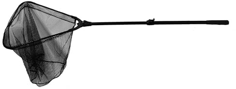 Frabill Folding Landing Net, 22 x 20-Inch, Premium Landing Net, Black (3608)