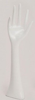 Schmuckhalter Hand /Schmuckhand Weiß 33cm
