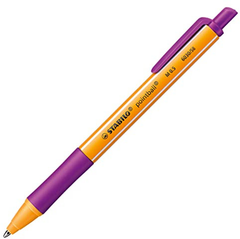 Penna a sfera a pressione, STABILO pointball, penna singola, viola