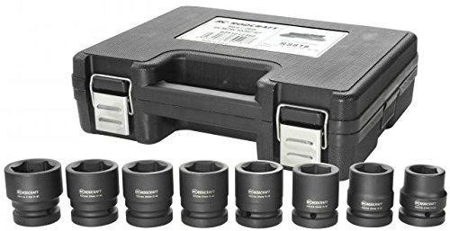 Rodcraft 8951012360 Nuß-Satz Kurz RS818, 1 Zoll, 8-Teilig