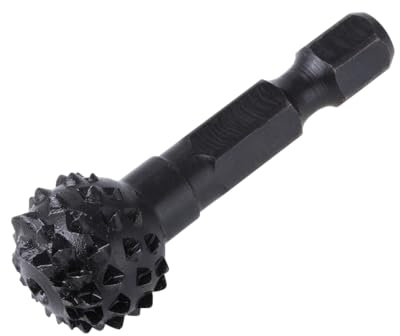 wolfcraft raspa sagomata per legno I 4379000 I sferica ø14,5 mm I per la preparazione di incisioni e per l'asportazione rapida di materiale - codolo esagonale