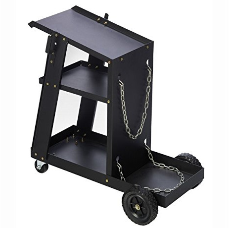 3 Tier Welding Cart Trolley For Mig Welder Inverter Welding Gas Bottle Holder