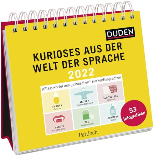 Kurioses aus der Welt der Sprache 2022: Aufstell-Kalender mit Wochenkalendarium