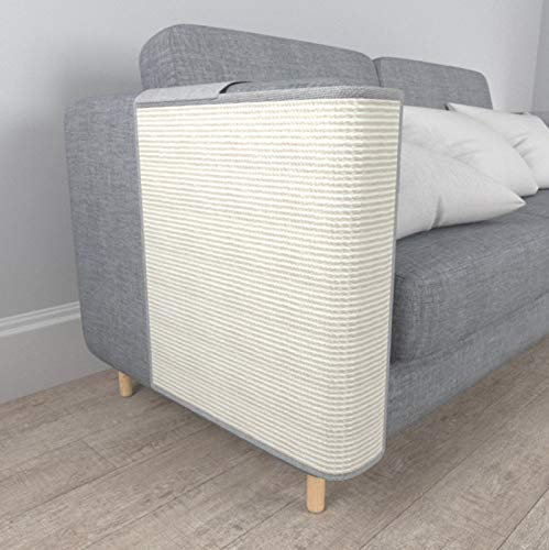Katzen Kratzmatte- kratzschutz für sofa Sisal Kratzteppich, Für Katze Couch Katzenkratzmatte Kratzbäume Kratzbretter Matten Verschleißfest Bissfestes, Kratzkissen Für Möbel Stuhl Couch (1*richtig)