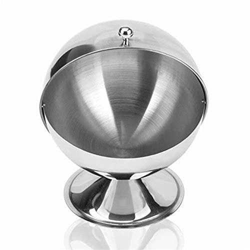 BERTY·PUYI Zuccheriera Zuccheriera in Acciaio Inox E Caffettiera Creativa Zuccheriera Contenitore per Sale Barattolo per Condimenti per Cucine, Caffetterie, Ristoranti-1pcs