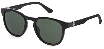 Police Unisex SPLF60E Sunglasses, Total Shiny Black, 53