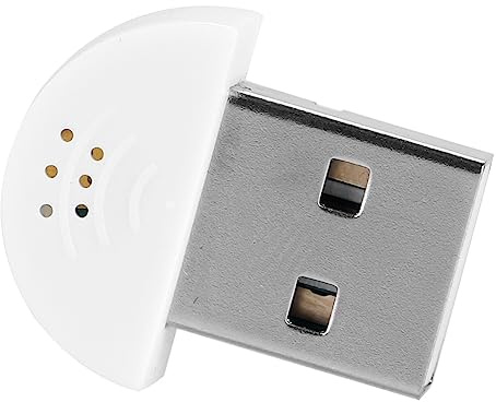 Demeras Mini Microfono, Potente compatibilità Mini Microfono USB per la Registrazione per videoconferenze di Rete(Bianco)