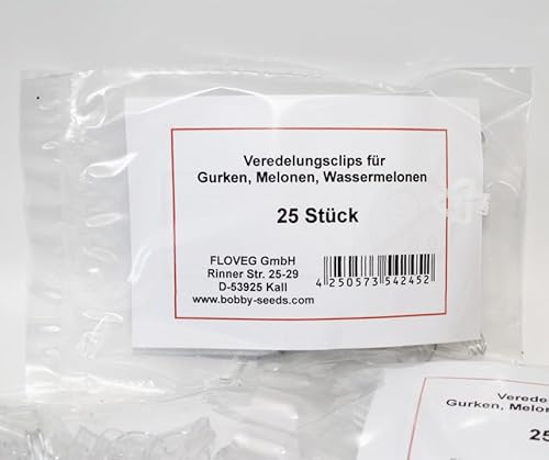 Veredelungsklammern für Gurken 25 Stück (Profiqualität)