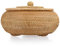 IGNPION Cesta de almacenamiento de ratán con tapa, canastas decorativas multiusos para estante y escritorio, cesta tejida para picnic, fruta, pan, huevo, cuenco (pequeño)
