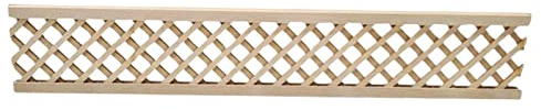 EHJRE Maison de Poupée En Bois, Clôture Miniature, Jeu de Simulation, Modèle de Simulation, Mini Balustrade Artisanale, Garde-corps pour Pelouse, Jardin, Pa, grille cinq oblique