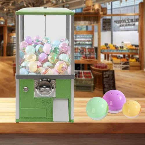 Máquina Expendedora De Dulces De Escritorio, Dispensador Comercial De Máquina Expendedora De Dulces Con Monedas De 25 Centavos, Máquina Expendedora De Dulces De 20,87 Pulgadas De Altura,Green