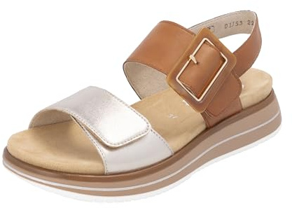 Remonte damremsandaler D1J53, damsandaler, lös insats, Brun 22, 41 EU