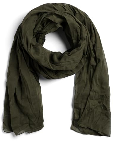 ALLEE DU FOULARD Langer Schal, Stola Nomad – 100% Baumwolle – Größe 110 x 300 cm – Damen und Herren – Länge 3 Meter – Komfort und Fließfähigkeit