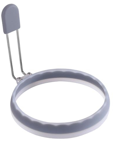 Round Egg Cooking Ring - 4 Inch Silicone Egg Moulds, Non-Stick Round Egg Ring, Egg Rings for Roasting Eggs, Food Grade Pancake Mould, for Breakfast Sandwiches
