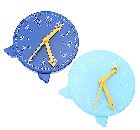 JOINPAYA 2stücke Uhrmodell Für Schulunterricht Junge Mädchen Lernen Uhr Modell Spielzeug Ausstellbares Lehrmodell Uhr Zufällige Farbe Gehirnentwicklung Und Koordination
