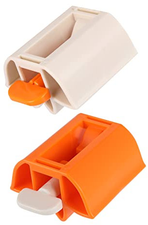 MOLUCKFU 2stücke Zahnpastaspender Drehspender Tubenquetscher Mehrzweck Badezimmerhalter Cremetubenhalter Squeezer Für Zahnpastatuben
