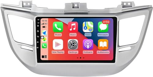 Navigazione GPS Android 12 Autoradio per Hy-undai Tucson 2014-2018, Doppio DIN Autoradio SAT NAV 9'' Lettore Video Multimediale Ricevitore FM, Dash Cam con 4G WiFi SWC Carplay Bluetooth M300S