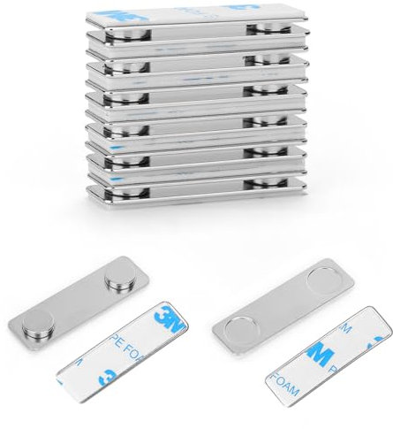 Ninyoon Magnetic Picture Hanger for Wall, Magnetic Picture Frame Poster Hanging System, Strong Wall Magnets Anti-Slip Design - 4.5x1.3cm (6 Pack)