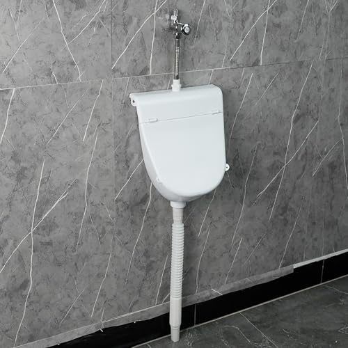 ZDMZR Urinal mit Deckel, Kunststoff Urinale für Männer, Herren Urinale für Senioren, Garagen Urinal(White)