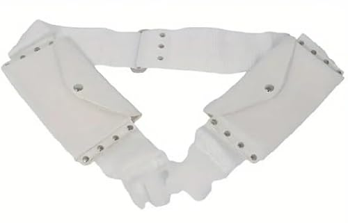 Ceinture Hajj Umra en cuir blanc avec boucle réglable, accessoire de prière islamique, blanc, Réglable, Islamique traditionnel