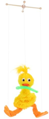 WOONEKY Plüsch Enten-Marionette Kuschelig Weiche Puppenvogel Mit Schnur Realistisches Design Geeignet Für Junge Mädchen Puppentheater Spiel Und Wohnungsdekoration