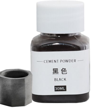 Concrete Dye - Iron Oxide Pigment Powder | Cement Dye for DIY, Plaster and Mortar | 30ml Black, Red, Blue, Green Powder Pigment for Concrete, Plaster and Handmade Flower Pots