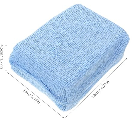 FUNOMOCYA 10 Pezzi Kit Tampone Auto Rettangolare Pad Applicatore Cera ad Alta Densità per Pulizia e Veicoli Accessori Versatili per Uso Domestico e Vetri Resistente e Portatile