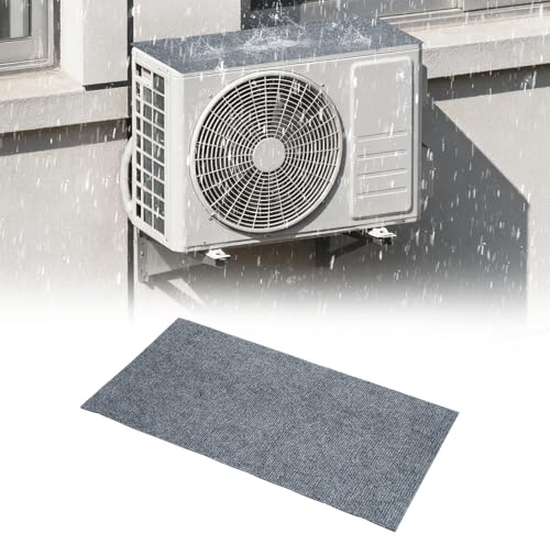PATIKIL Coussin anti-goutte pour climatiseur 61 x 30,5 x 1,6 cm, housse de pluie autocollante pour réduire le bruit des chutes de fenêtres, gris clair