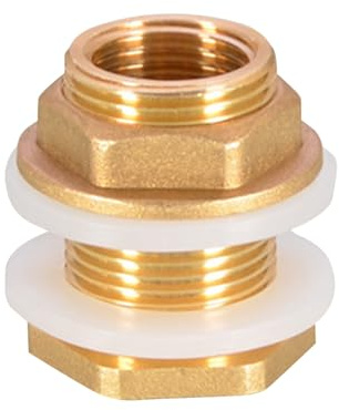 Connecteur de réservoir d'eau, raccord de tuyau d'arrosage,Connecteur de réservoir d'eau en laiton fileté pour tuyau d'arrosage | Adaptateur de de poisson, connecteur de en l