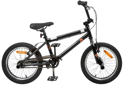 vidaXL BMX 50,8 cm (20 Zoll), für 9 Jahre, schwarz, verstellbare Lenker für Fahrrad, BMX, Outdoor-Fahrrad, für Kinder, perfekt für Tricks und Spaß