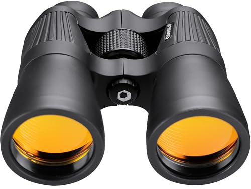 Barska X Trail Reverse Porro 10 X 50 kikare - Svart Porro Prisma kikare variation förstoringar belagd optik vidvinkel stora objektiv linser gummi pansar halkskydd grepp bärväska halsrem