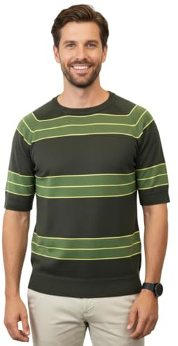 OEM Desconocido Kurt Cobain suéter camisa a rayas verdes disfraz Nirvana huele a espíritu adolescente, mediano