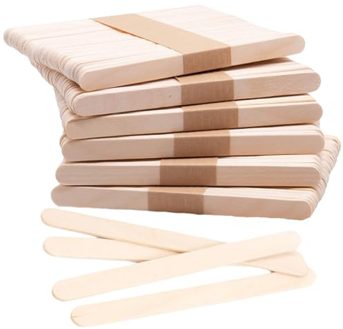 Lollipop Sticks, 300 Wooden Lolly Sticks for Craft, Popsicle, Lollypop