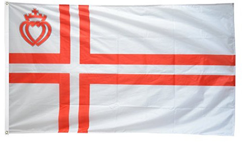 Flaggenfritze Fahne/Flagge Frankreich Vendée St. Olavs Kreuz + gratis Sticker