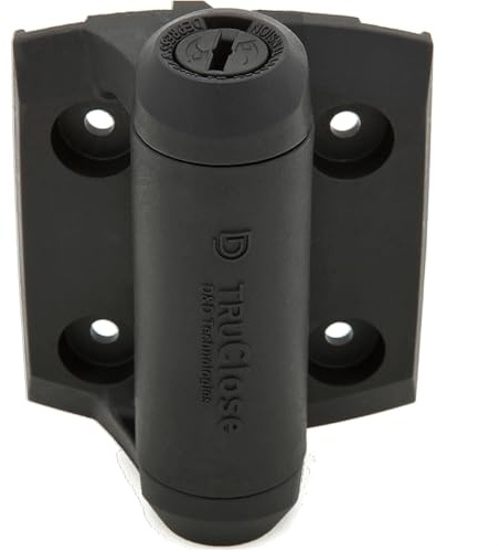 National Hardware V6212 NAR SPRG HNG BLK N346-206 Tru smal självstängande fjädergrind gångjärn i svart, 3-13/16 x 2-1/2