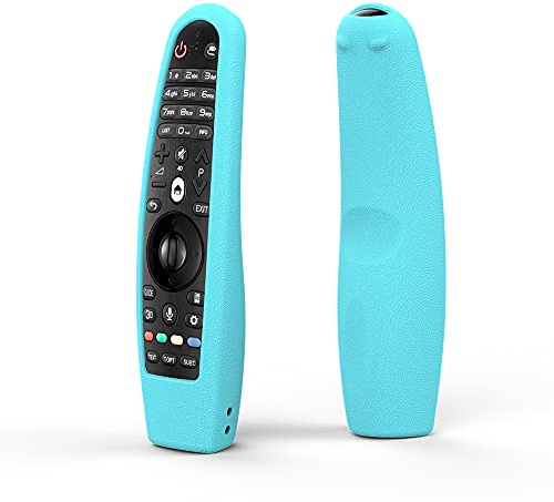 SIKAI CASE Anti-drop Silicone Remote Cover Compatible with LG TV Magic Remote AN-MR20GA AN-MR600 AN-MR650 AN-MR650A AN-MR18BA AN-MR19BA Magic Voice Remote Anti-Skid Skin Protector (Luminous Blue)