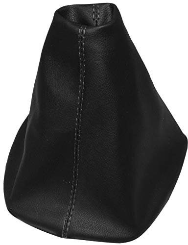 AERZETIX - Cuffia Soffietto - per Leva del Cambio - in Similpelle - pelle Nero con Cuciture Nero